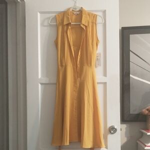 Nanette Lepore Mustard Midi Dress